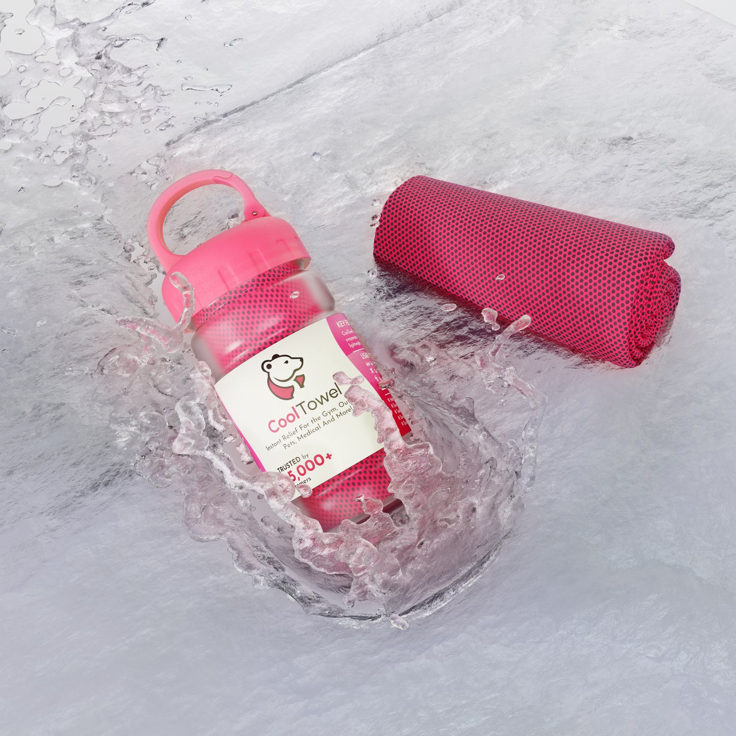 Original CoolTowel™ Bottle Pink