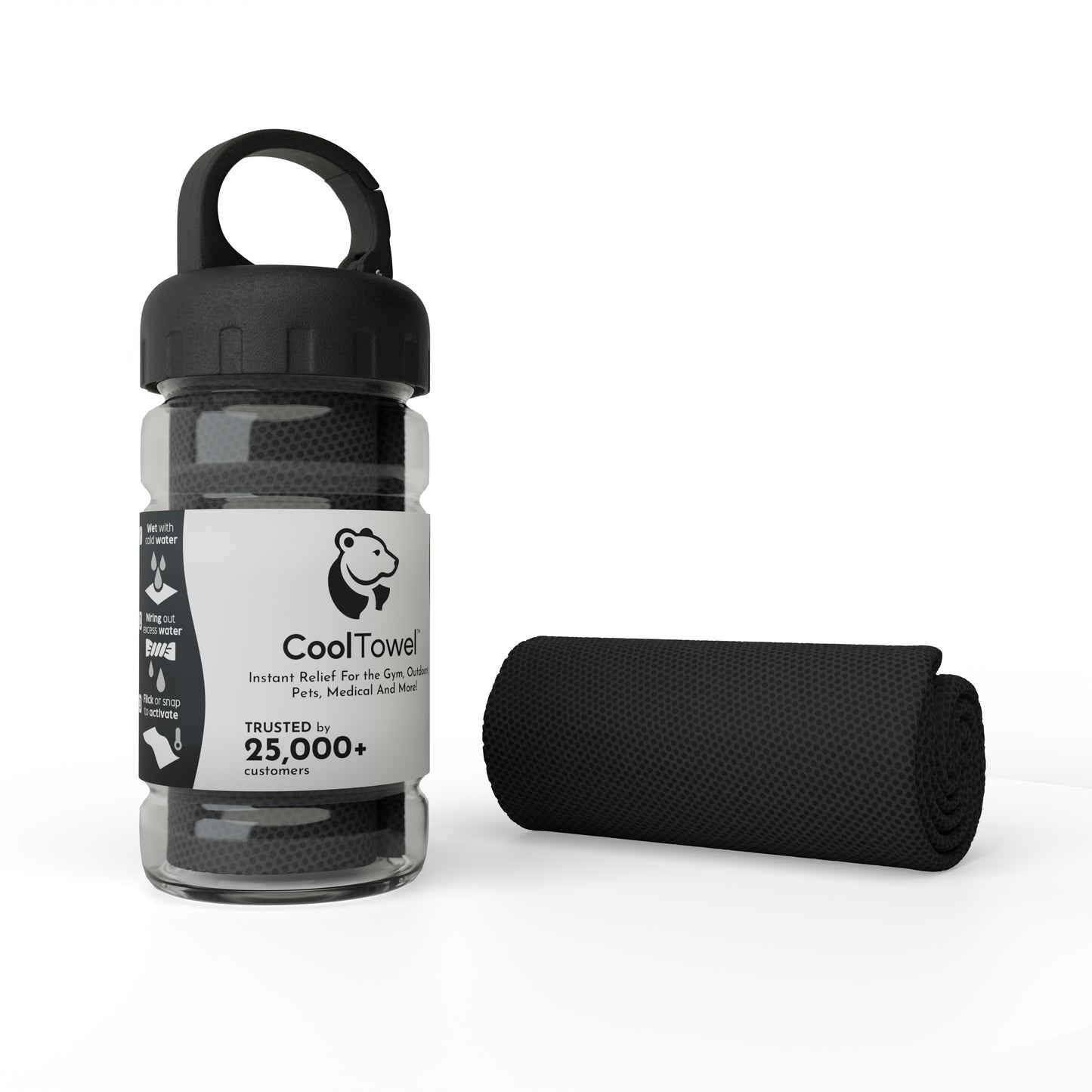 Original CoolTowel™ Bottle Black