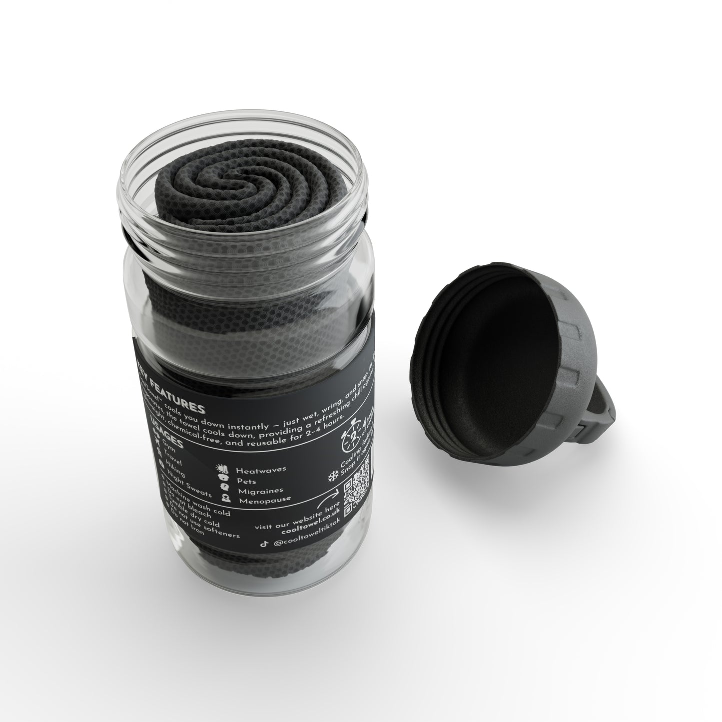 Original CoolTowel™ Bottle Black